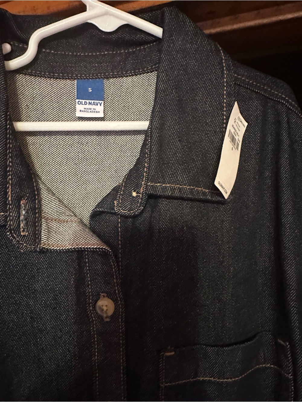 Women long-sleeved blue Jean dress